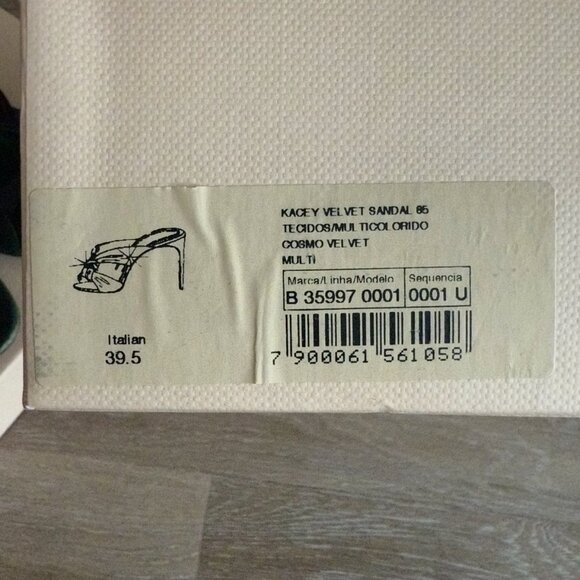 Alexandre Birman Kacey Velvet Sandal 85 – Size IT 39.5 - Picture 3 of 10